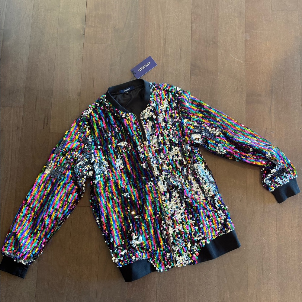 Multicolor Sequin Women's Jacket - Picture 6 of 8